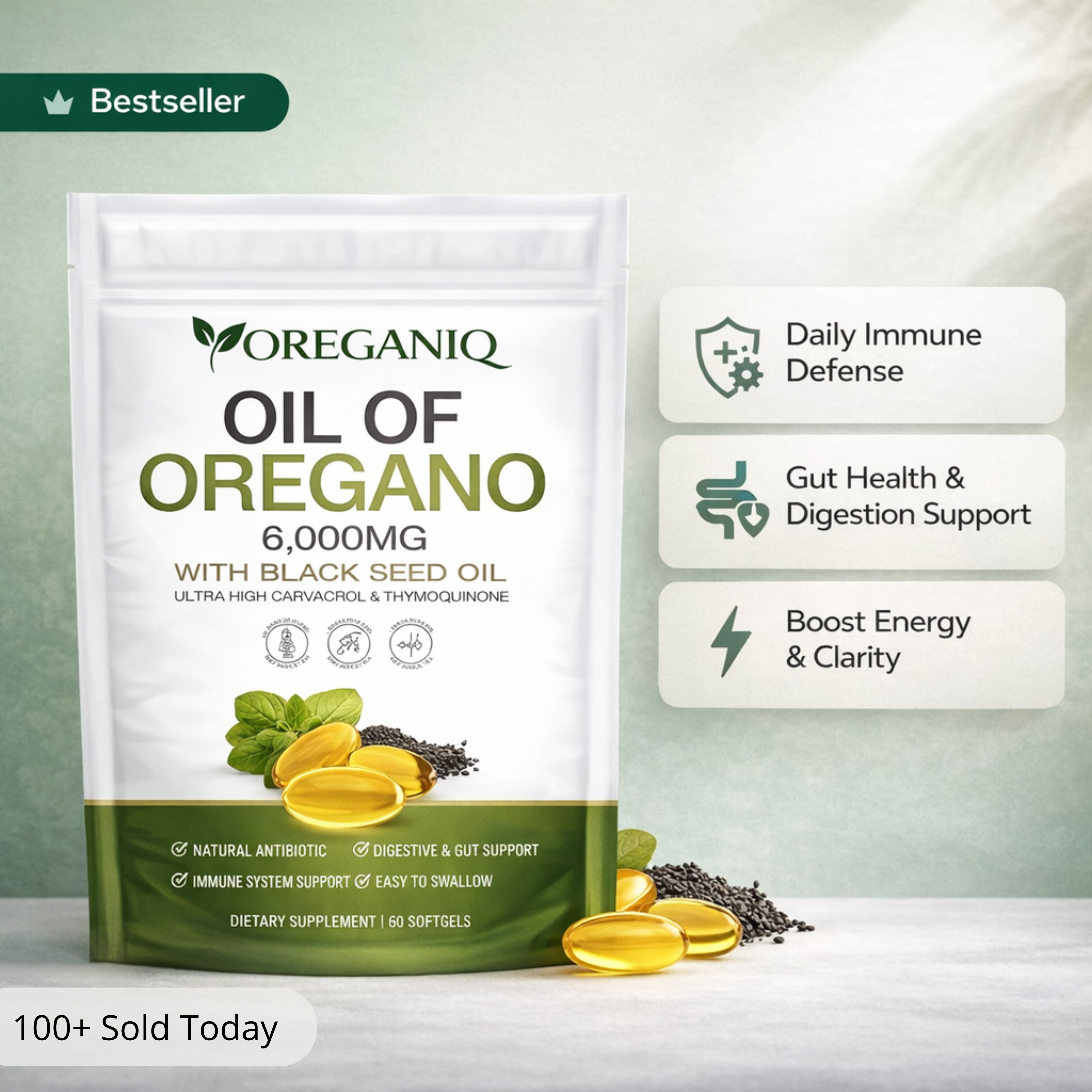 OREGANIQ® Oregano Oil Softgels
