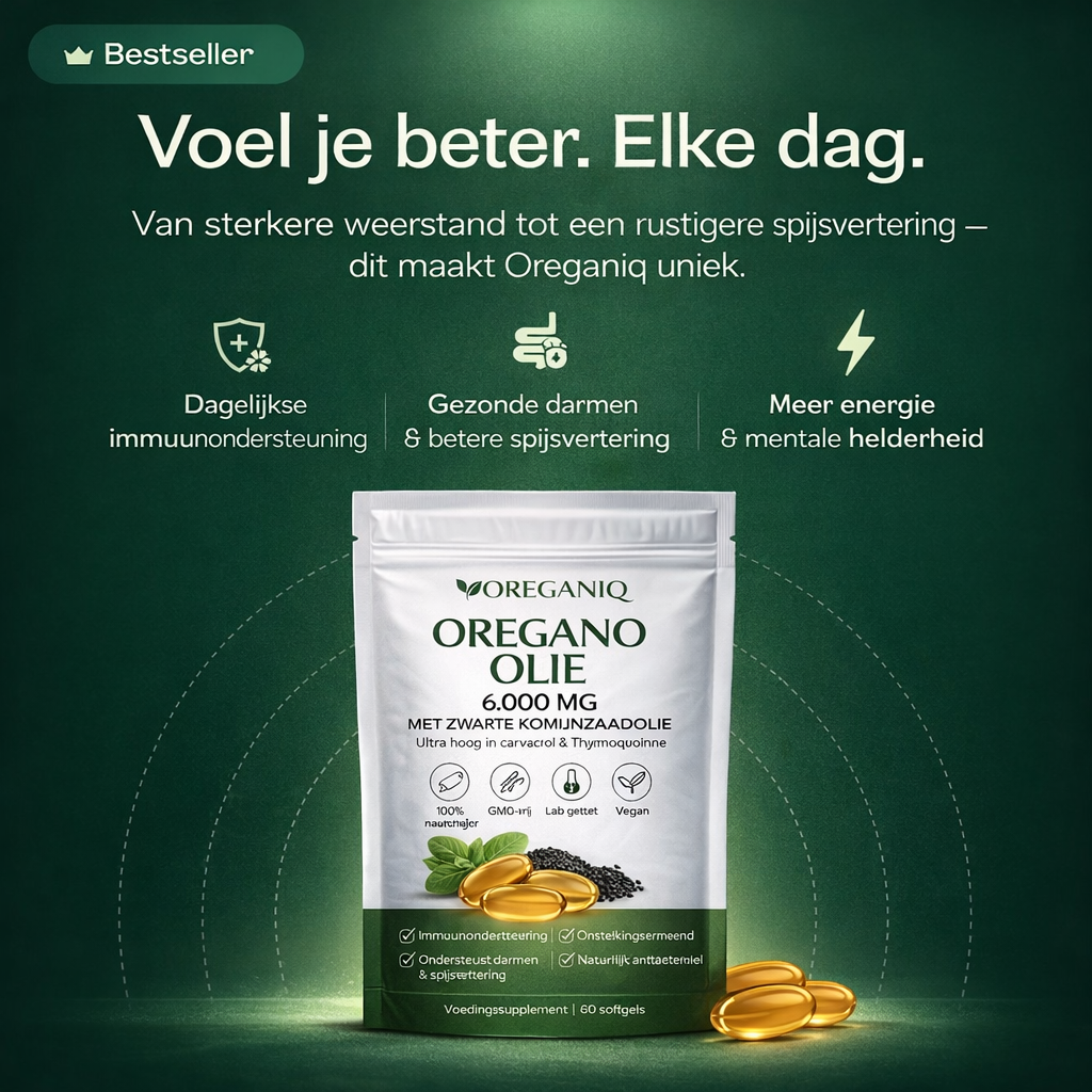 OREGANIQ® Oregano-olie softgels tegen ontstekingen