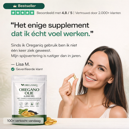 OREGANIQ® Oregano-olie softgels tegen ontstekingen