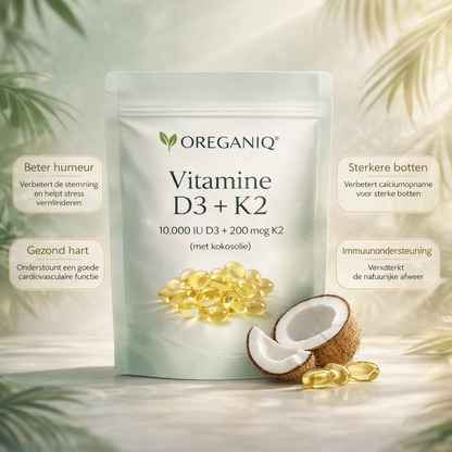 OREGANIQ™ Vitamine D3 + K2 High-Potency Softgels