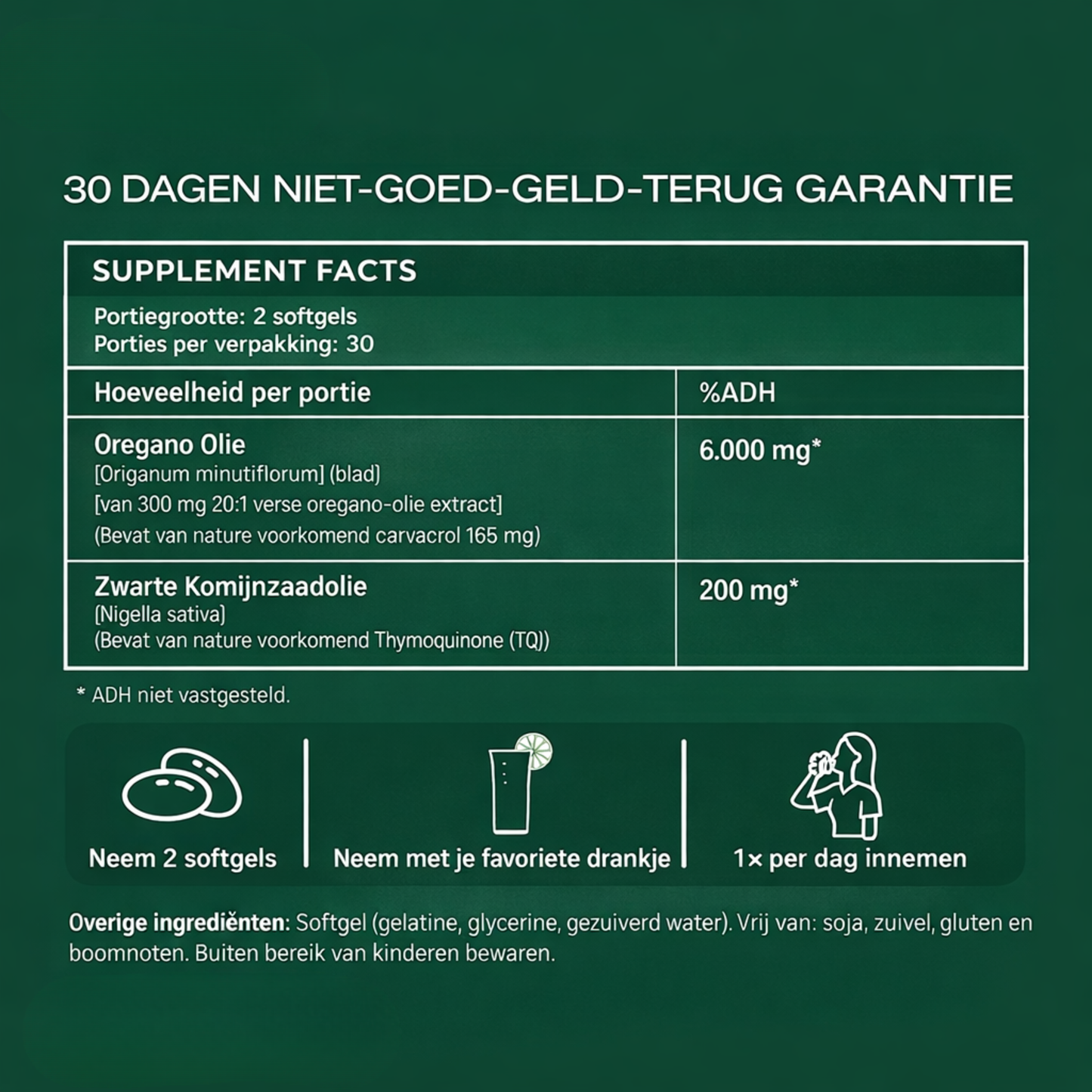 OREGANIQ® Oregano-olie softgels tegen ontstekingen