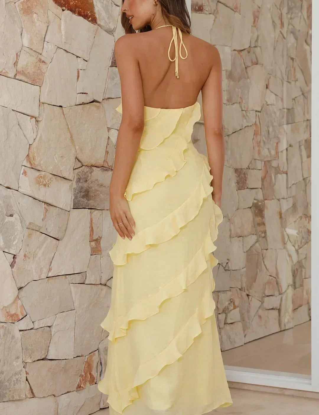 Womens-Ruffle-Maxi-Dress-Halter-Neck-Tiered-Layers-2.webp
